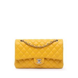 Pre Loved chanel Women Yellow Shoulder Bag
